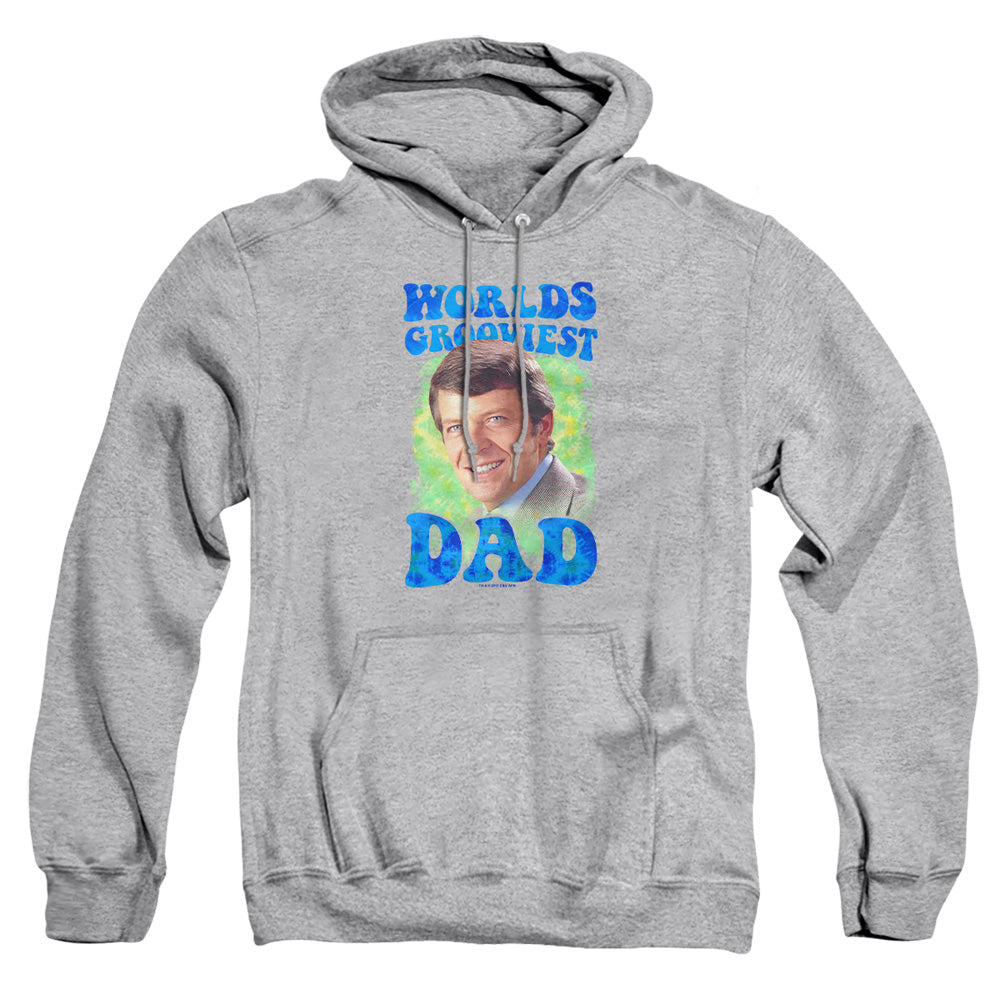 Brady Bunch Worlds Grooviest Mens Hoodie Athletic Heather