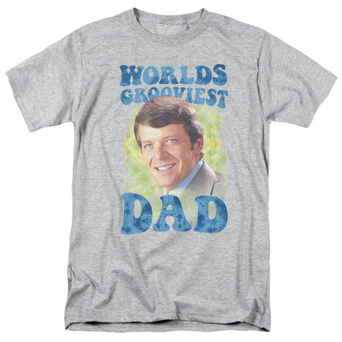 Brady Bunch Worlds Grooviest Mens T Shirt Athletic Heather