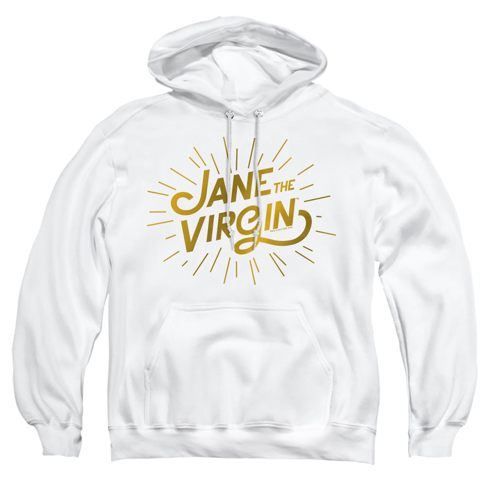 Jane The Virgin Golden Logo Mens Hoodie White
