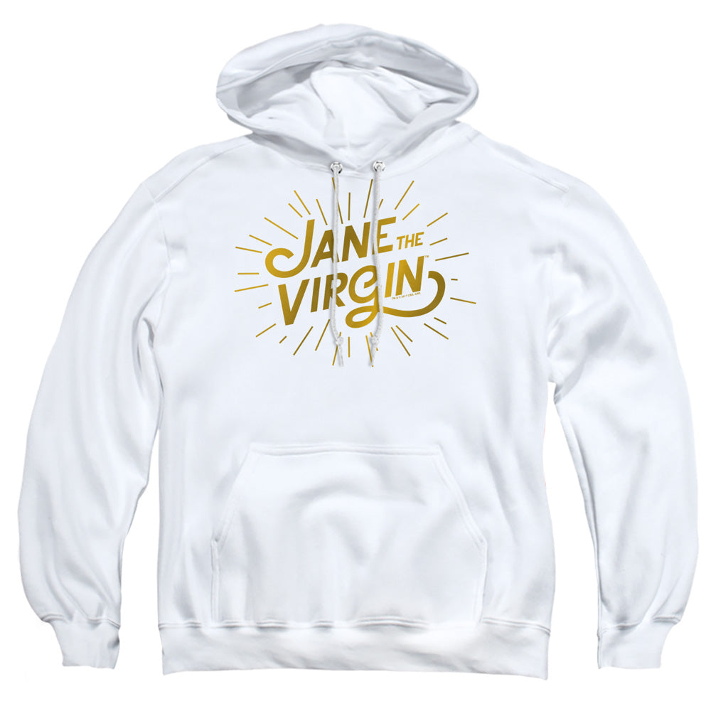 Jane The Virgin Golden Logo Mens Hoodie White