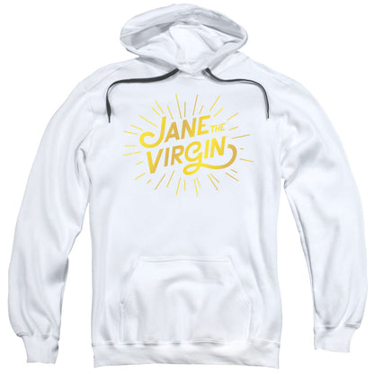 Jane The Virgin Golden Logo Mens Hoodie White