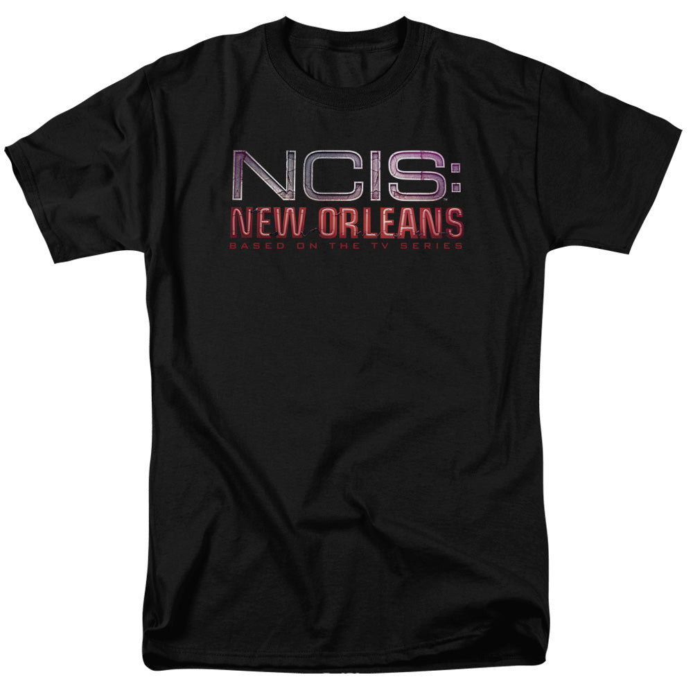 Ncis:New Orleans Neon Sign Mens T Shirt Black