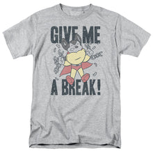 Load image into Gallery viewer, Mighty Mouse Give Me A Break Mens T Shirt Athletic Heather
