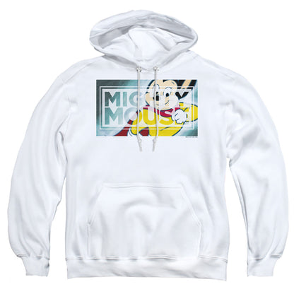 Mighty Mouse Mighty Rectangle Mens Hoodie White