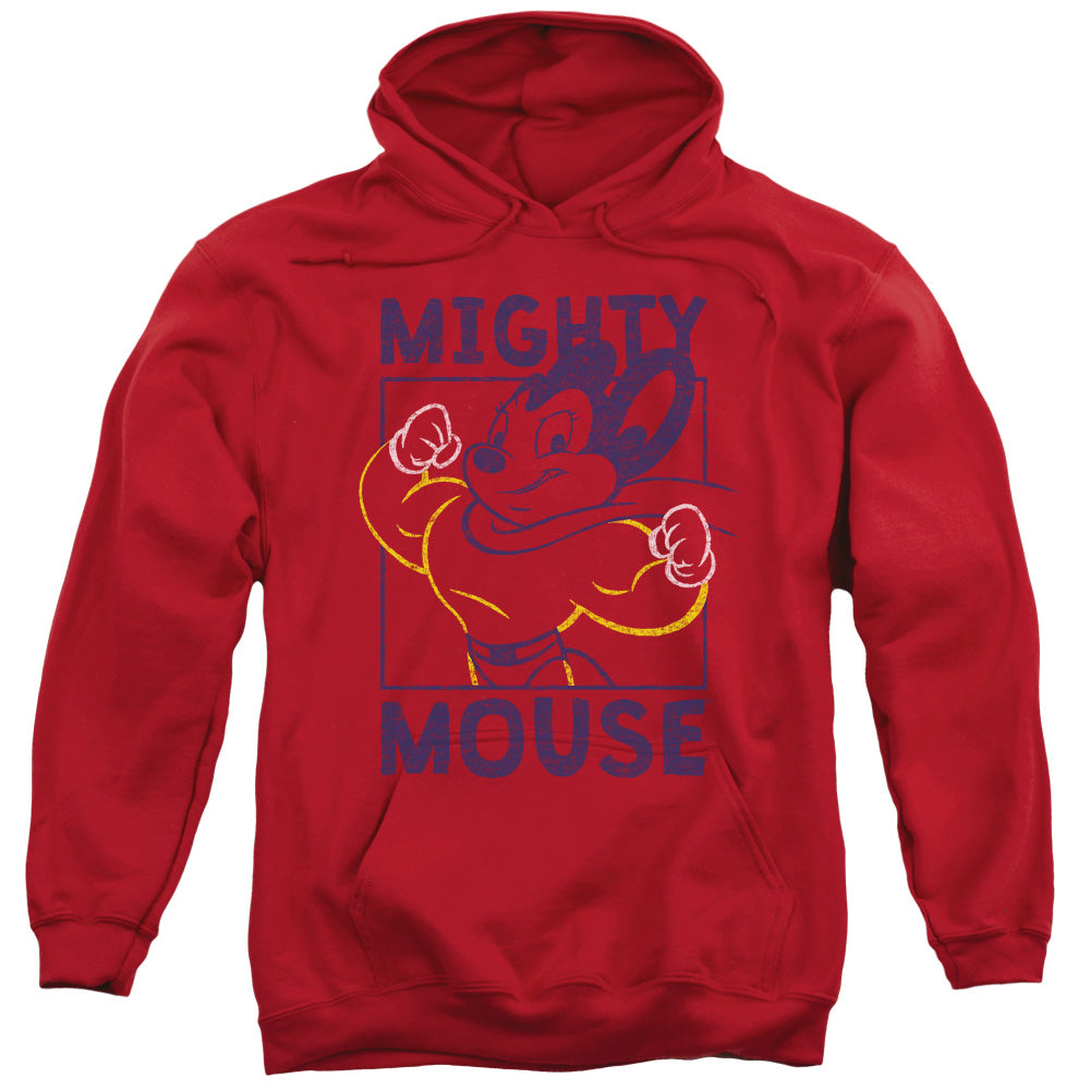Mighy Mouse Break The Box Mens Hoodie Red