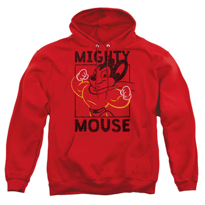 Mighy Mouse Break The Box Mens Hoodie Red