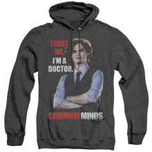 Load image into Gallery viewer, Criminal Minds Trust Me Heather Mens Hoodie Black

