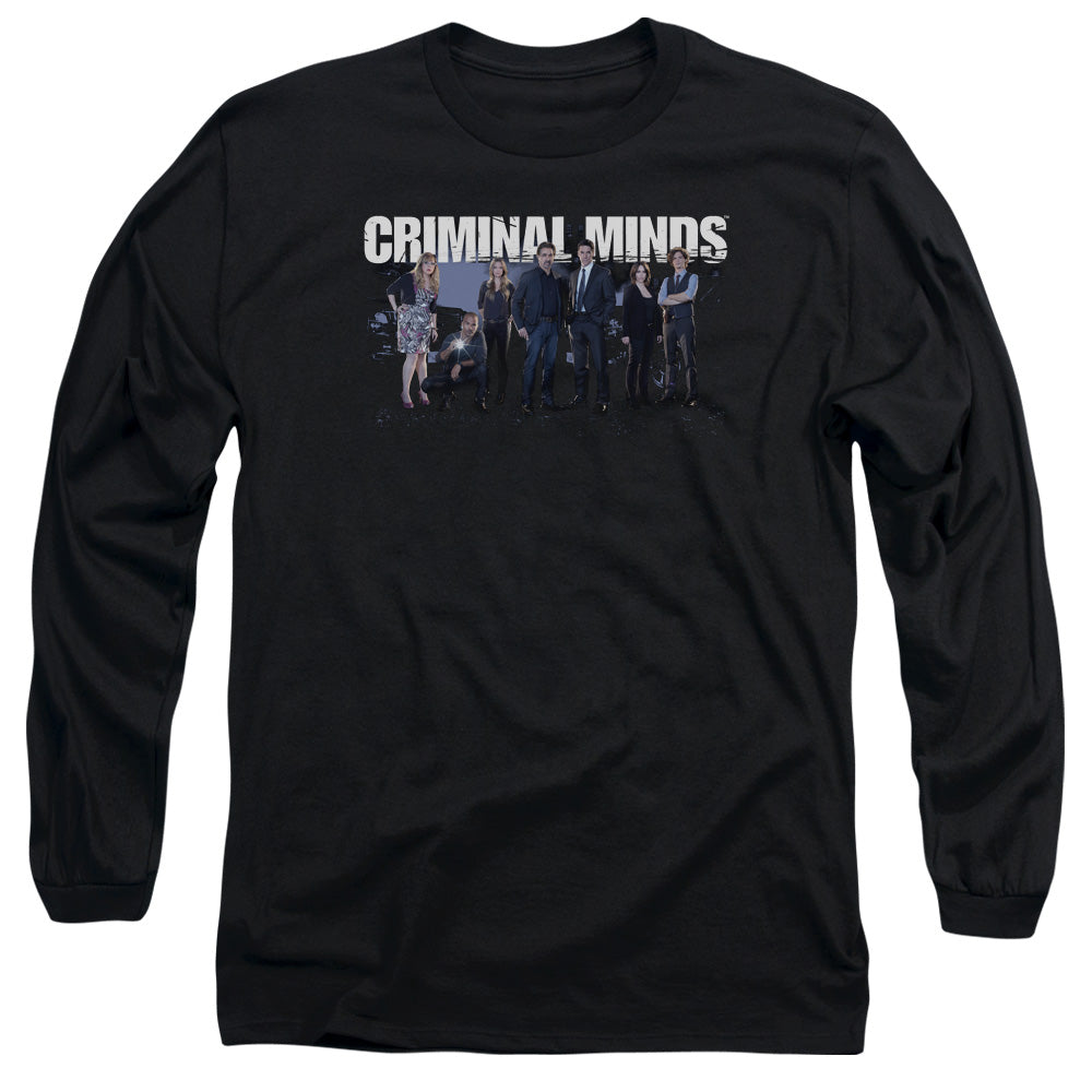 Criminal Minds Season 10 Cast Mens Long Sleeve Shirt Black Officially Licensed