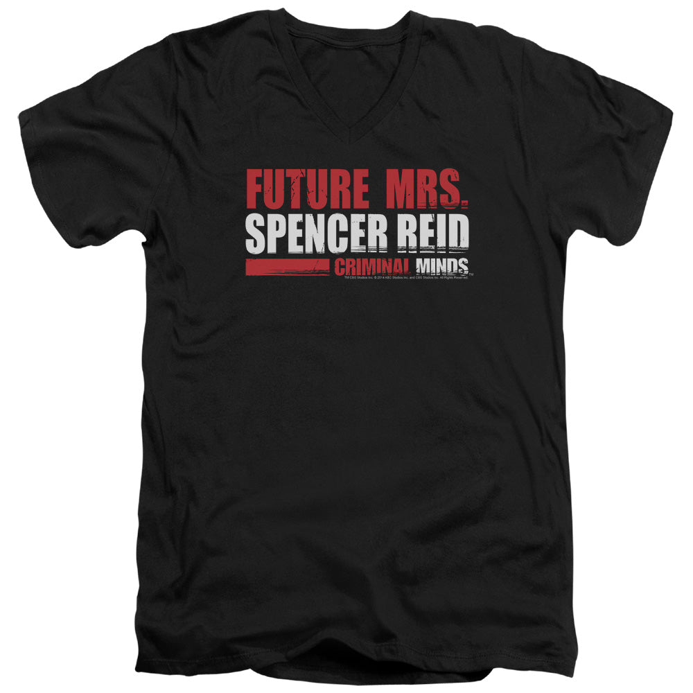 Criminal Minds Future Bride Mens Slim Fit V-Neck T Shirt Black