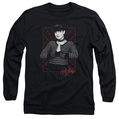 Ncis Abby Webs Mens Long Sleeve Shirt Black