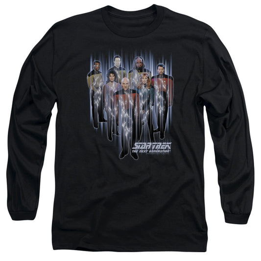 Star Trek Beam Us Up Mens Long Sleeve Shirt Black Officially Licensed