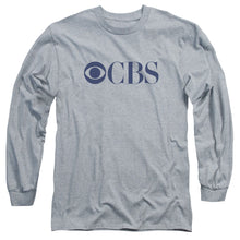 Load image into Gallery viewer, Cbs Logo Mens Long Sleeve Shirt Athletic Heather Officially Licensed
