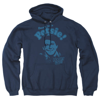 Happy Days Don'T Be A Potsy Mens Hoodie Navy