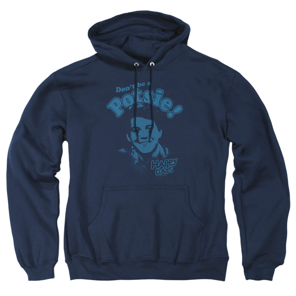 Happy Days Dont Be A Potsy Mens Hoodie Navy
