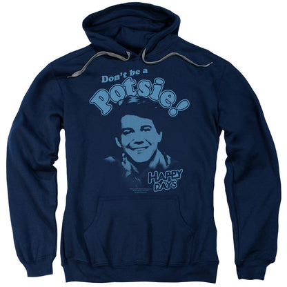 Happy Days Don'T Be A Potsy Mens Hoodie Navy