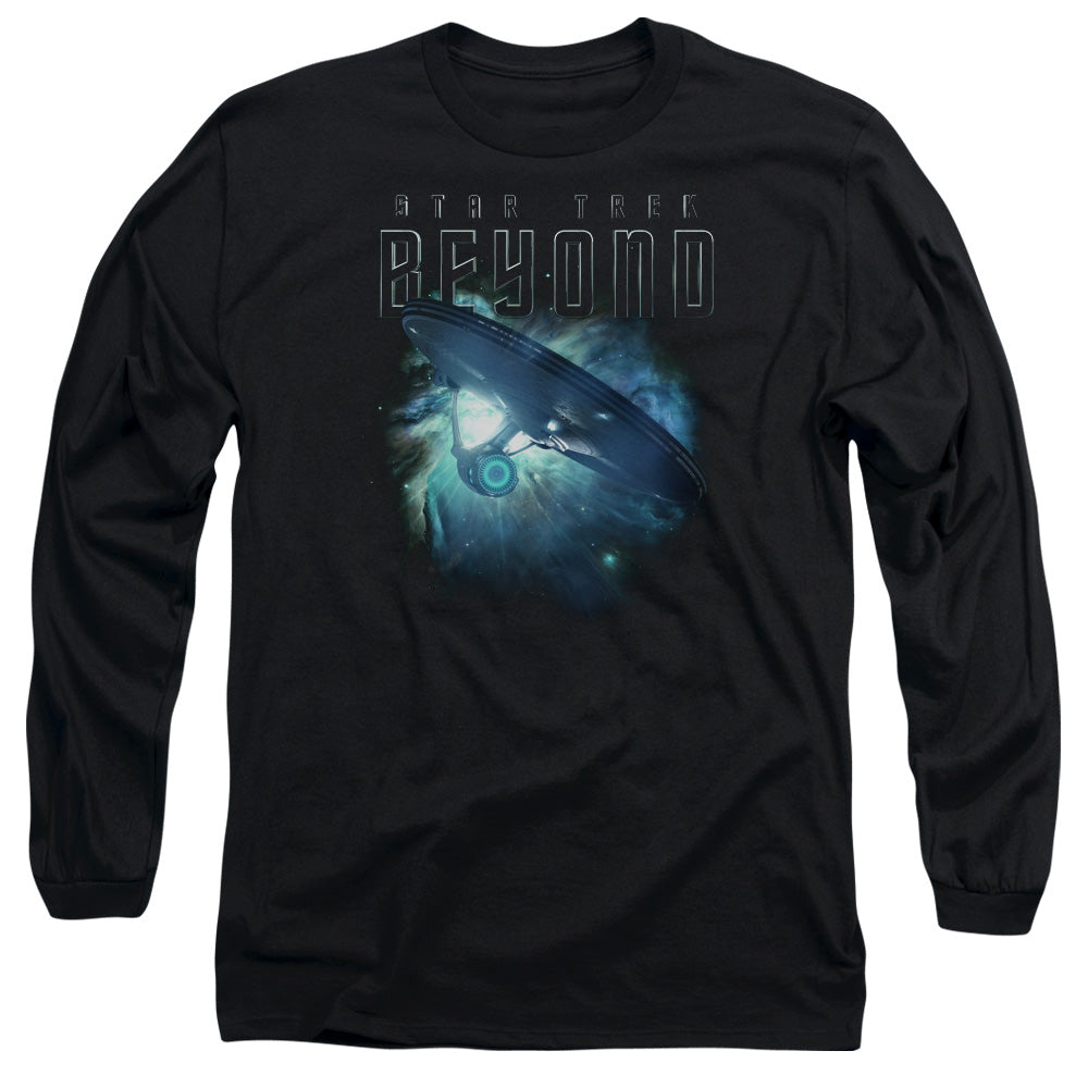 Star Trek Beyond Voyage Mens Long Sleeve Shirt Black Officially Licensed