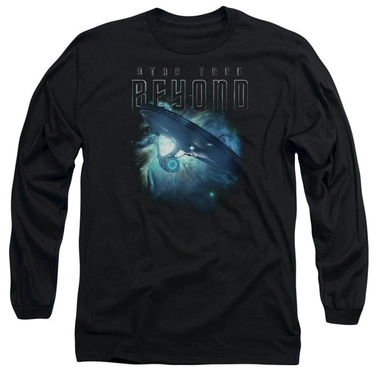 Star Trek Beyond Voyage Mens Long Sleeve Shirt Black Officially Licensed