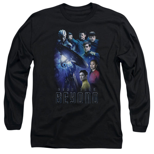 Star Trek Beyond Beyond Cast Mens Long Sleeve Shirt Black Officially Licensed