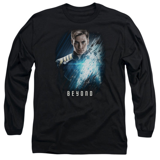 Star Trek Beyond Kirk Poster Mens Long Sleeve Shirt Black Officially Licensed