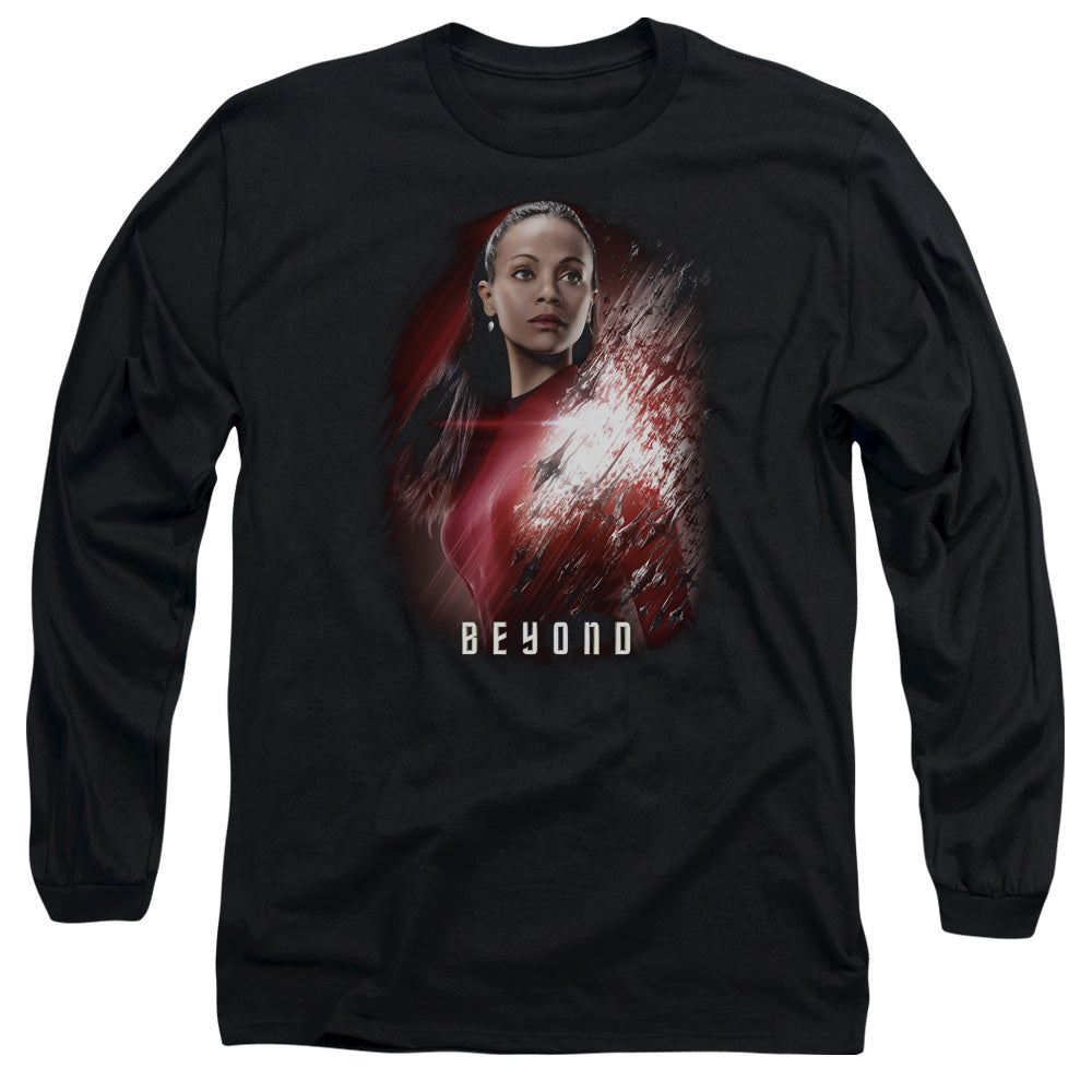 Star Trek Beyond Uhura Poster Mens Long Sleeve Shirt Black Officially Licensed