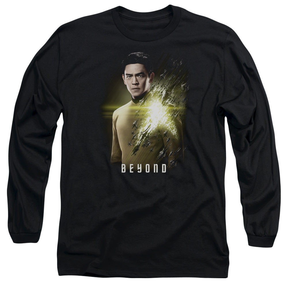 Star Trek Beyond Sulu Poster Mens Long Sleeve Shirt Black Officially Licensed