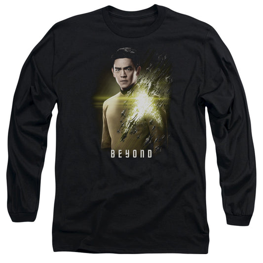 Star Trek Beyond Sulu Poster Mens Long Sleeve Shirt Black Officially Licensed