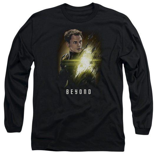 Star Trek Beyond Chekov Poster Mens Long Sleeve Shirt Black Officially Licensed