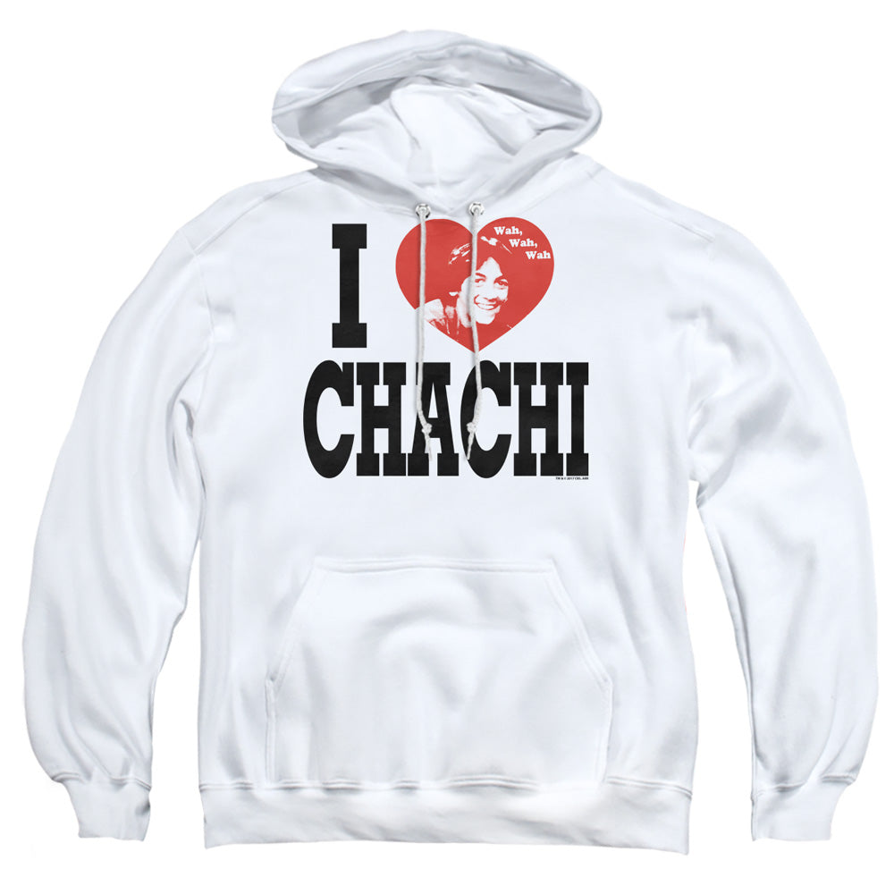 Happy Days I Heart Chachi Mens Hoodie White