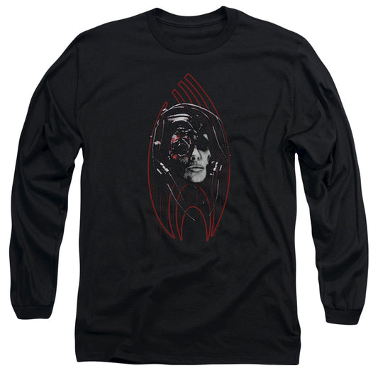 Star Trek Borg Construct Mens Long Sleeve Shirt Black Officially Licensed