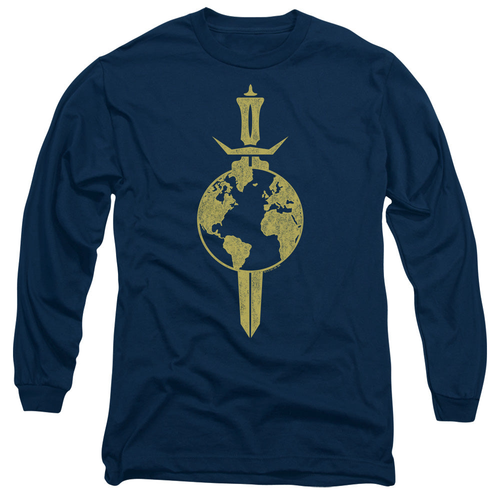 Star Trek Terran Empire Mens Long Sleeve Shirt Navy Officially Licensed