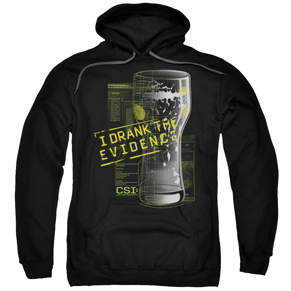 Csi I Drank The Evidence Mens Hoodie Black
