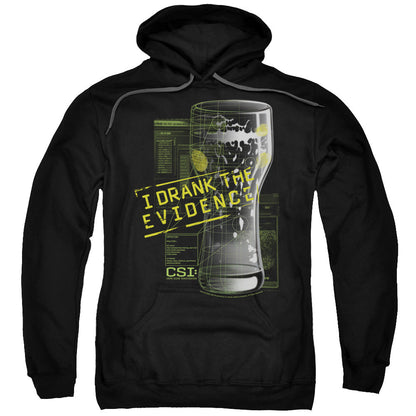 Csi I Drank The Evidence Mens Hoodie Black