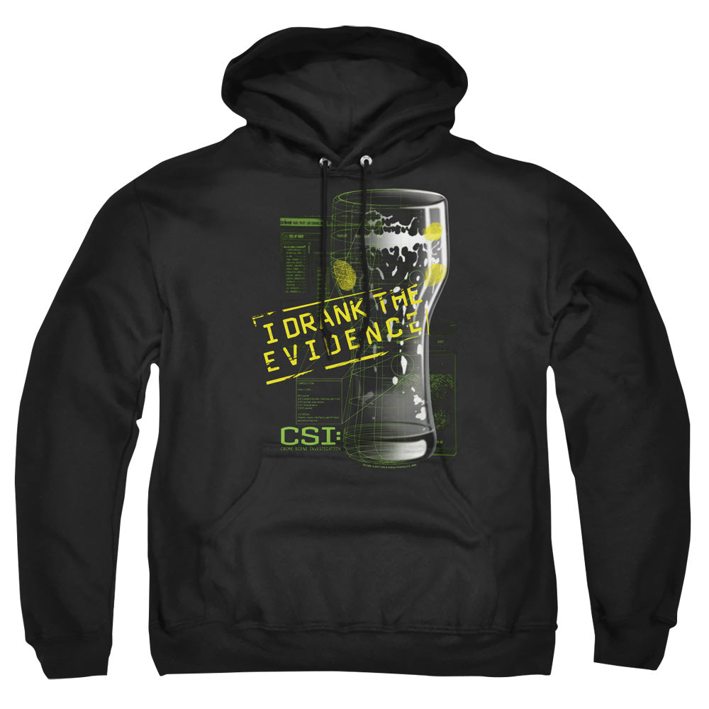 Csi I Drank The Evidence Mens Hoodie Black