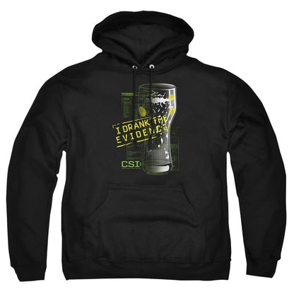 Csi I Drank The Evidence Mens Hoodie Black