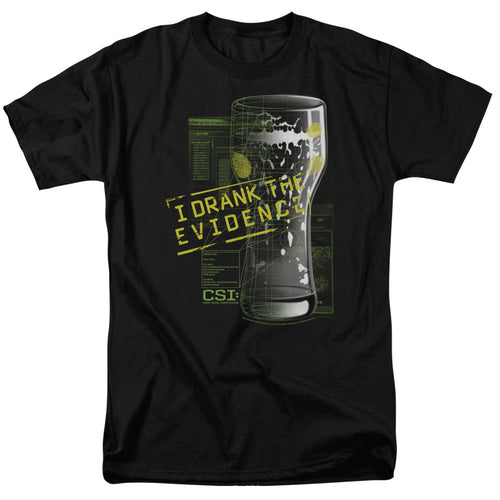 Csi I Drank The Evidence Mens T Shirt Black