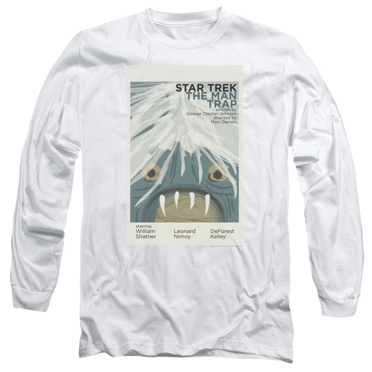 Star Trek Tos Episode 1 Mens Long Sleeve Shirt White Officially Licensed