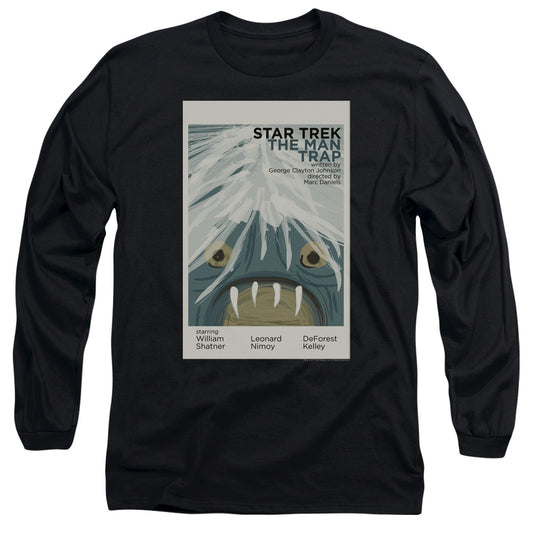 Star Trek Tos Episode 1 Mens Long Sleeve Shirt Black Officially Licensed