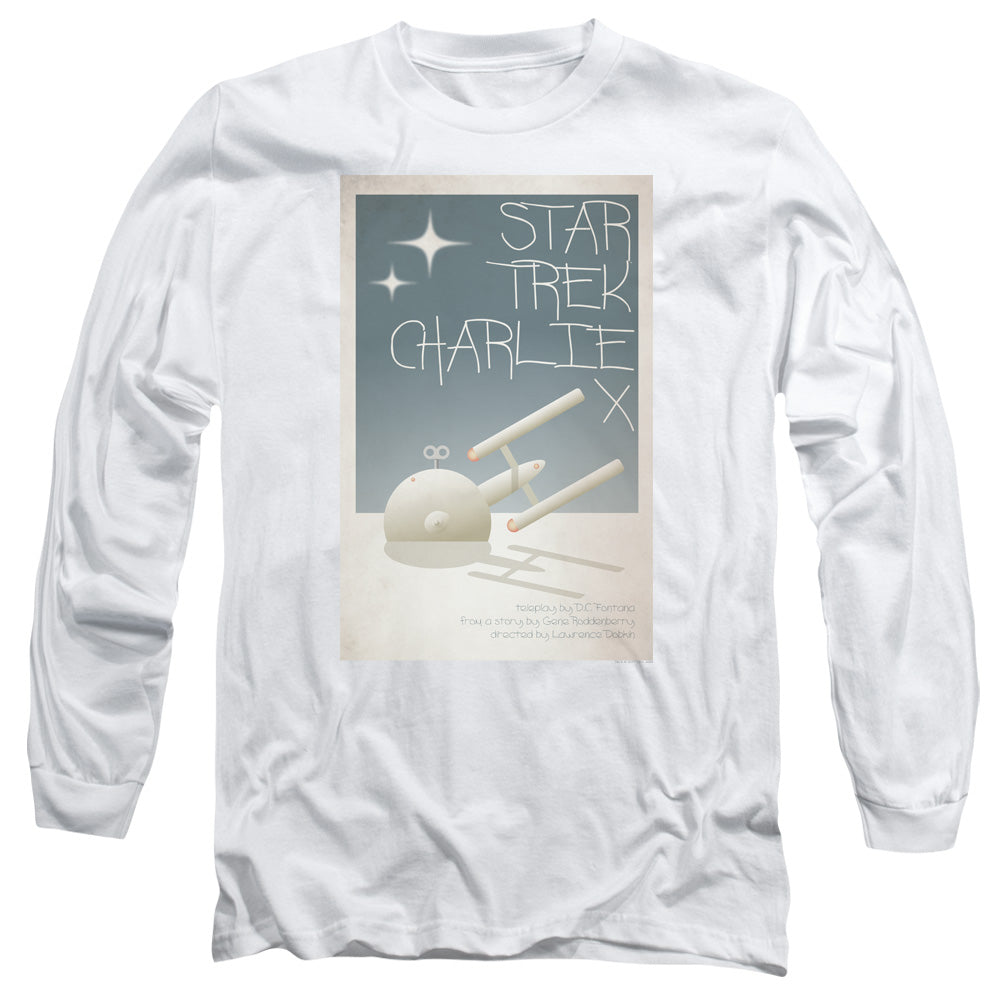 Star Trek Tos Episode 2 Mens Long Sleeve Shirt White Officially Licensed