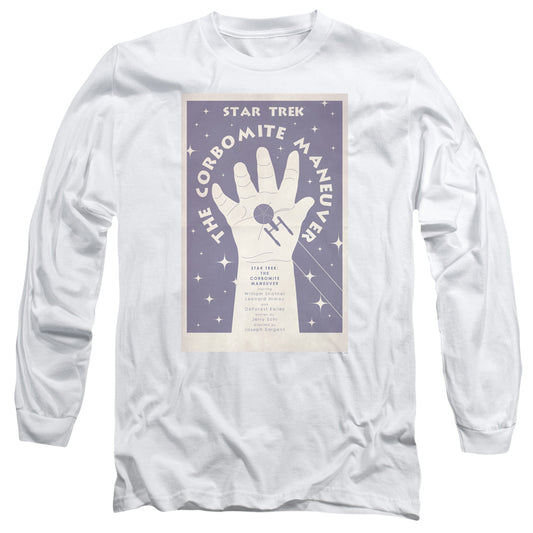 Star Trek Tos Episode 10 Mens Long Sleeve Shirt White Officially Licensed