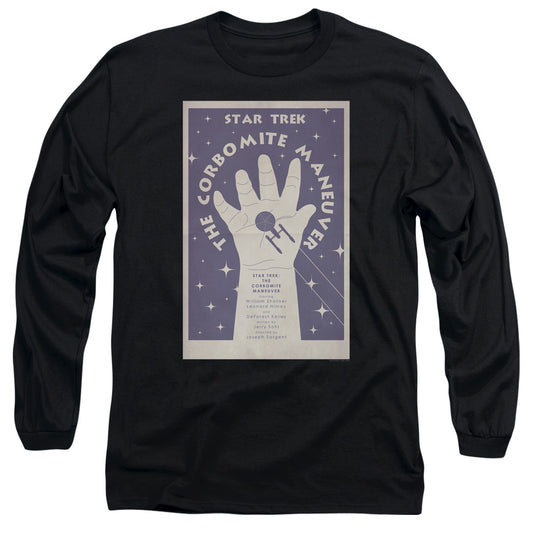Star Trek Tos Episode 10 Mens Long Sleeve Shirt Black Officially Licensed