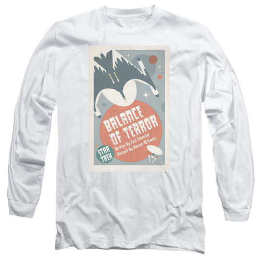 Star Trek Tos Episode 14 Mens Long Sleeve Shirt White Officially Licensed