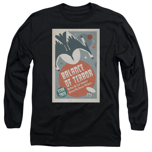 Star Trek Tos Episode 14 Mens Long Sleeve Shirt Black Officially Licensed