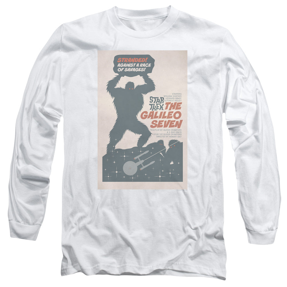 Star Trek Tos Episode 16 Mens Long Sleeve Shirt White Officially Licensed