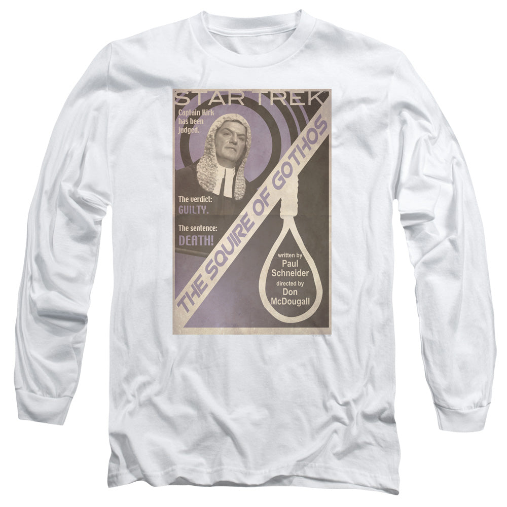 Star Trek Tos Episode 17 Mens Long Sleeve Shirt White Officially Licensed