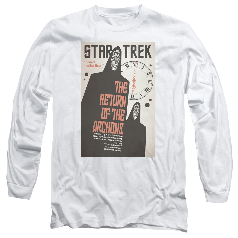 Star Trek Tos Episode 21 Mens Long Sleeve Shirt White Officially Licensed