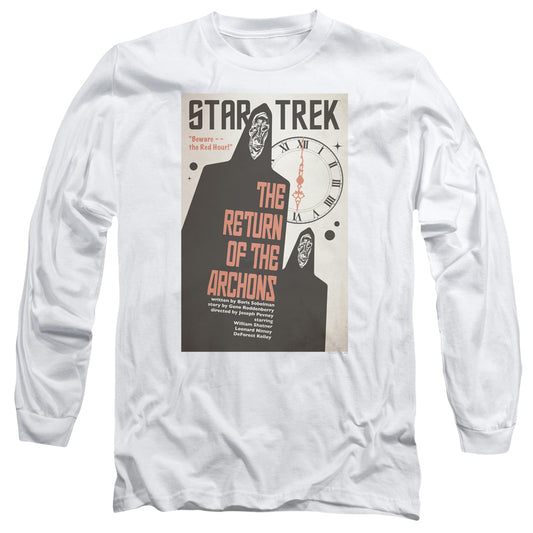 Star Trek Tos Episode 21 Mens Long Sleeve Shirt White Officially Licensed