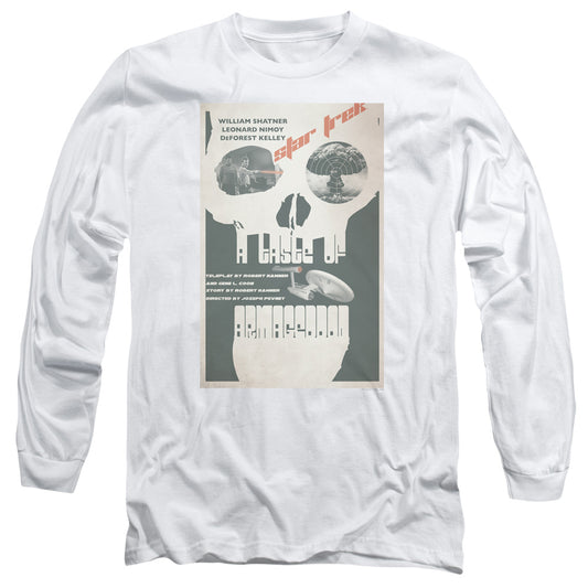 Star Trek Tos Episode 23 Mens Long Sleeve Shirt White Officially Licensed