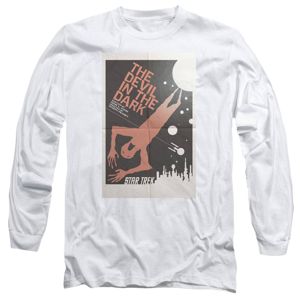 Star Trek Tos Episode 25 Mens Long Sleeve Shirt White Officially Licensed