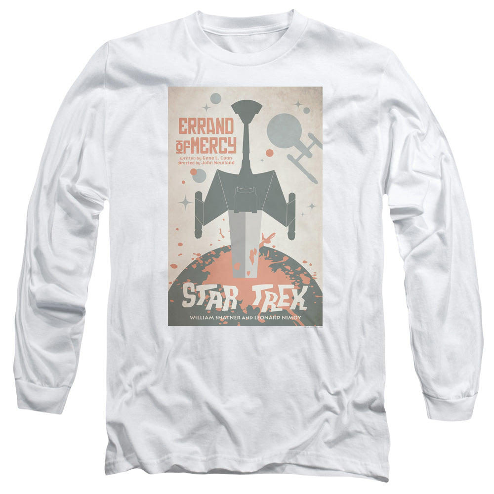 Star Trek Tos Episode 26 Mens Long Sleeve Shirt White Officially Licensed