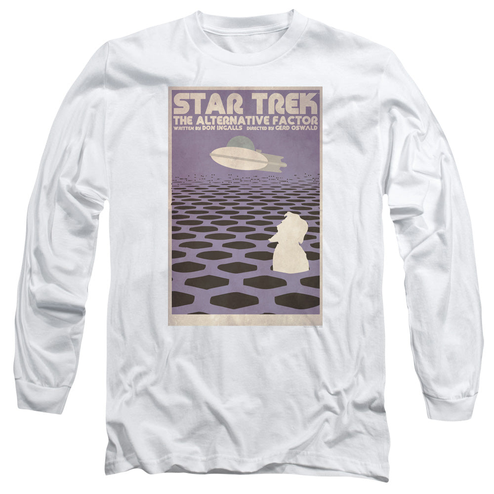 Star Trek Tos Episode 27 Mens Long Sleeve Shirt White Officially Licensed